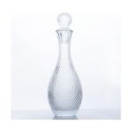 Kitchenboost Cam Karaf - Su Şişesi Sürahi 900CC Kapaklı Viski-Likör Şişesi - Şeffaf - 900 ml