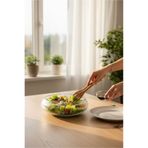 kitchenboost Cam salata kasesi - 30 cm orta sunum kasesi - çok amaçlı kase meyvelik