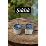 Kitchenboost Kırılmaz Sert Plastik Küllük - 2 Li Kokusuz Çok Amaçlı Küllük Siyah