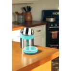 kitchenboost Tohana kulplu çelik sefer tası - yemek termosu saklama kabı 2 katlı turkuaz