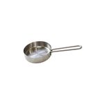 KitchenDORE Çelik Sos Tavası 304 Yüksek Kaliteli Çelik Sos ve Tereyağ Eritme Tenceresi 12 cm