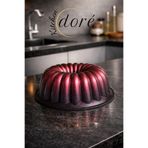 kitchendore Dilimli Kek Kalıbı Cherry Red Kalın Döküm Üç Katmanlı Kaplama 575 Gram