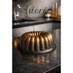 kitchendore Dilimli Kek Kalıbı Royal Gold Kalın Döküm Üç Katmanlı Kaplama 575 Gram