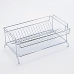 Kitchenox 22x32x49 cm Tezgah Üstü Metal Dikdörtgen Tek Katlı Bulaşıklık