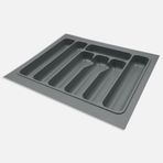Kitchenox 55x49 cm Gri ABS Plastik 7 Bölmeli Çekmece İçi Kaşıklık