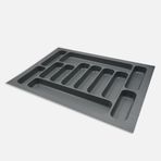 Kitchenox 67x49 cm Gri ABS Plastik 12 Bölmeli Çekmece İçi Kaşıklık