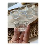 Kitch&Home Şekerlik Çerezlik Lokumluk Mini Şeffaf Renk 6lı Yuvarlak Cam Kase