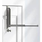 KitchLife Kapı Üstü Kurutma Rafı, Katlanabilir Kanca Taşınabilir Yer Tasarruflu Askı 1 3/8 "Kapılar için Çamaşırhane Banyo Yatak Odası Giysileri Palto Havlu Askısı, Seyahat ve Ev Kullanımı için, Uzay