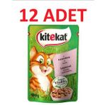 Kitekat Pouch Somonlu Yetişkin Kedi 12x85 gr Yaş Mama