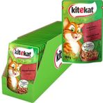Kitekat Sığır Etli Yetişkin Kedi 24x100 gr Yaş Mama