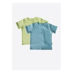 kitikate Organik Dorian 2'li T-Shirt Mavi-Yeşil