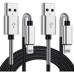 Kitminun 4 Paket 6 ft iPhone Şarj Kablosu, [Apple MFi Sertifikalı] Uzun Apple Lightning - USB Kablosu 6 Ayak, Hızlı iPhone Şarj Kablosu 6 Ayak Apple iPhone 13 Pro Max/12 mini/11/XS MAX/XR/8/7/6s/6/5S/SE iPad