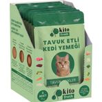 Kito Fresh Tavuk Etli 8x80 gr Kedi Yaş Mama