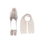 Kitti 1-4 Yaş Erkek Bebek Atkı Bere Eldiven Takımı, 3 Lü Set