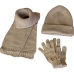 Kitti 4-8 Yaş Unisex Çocuk Atkı Bere Eldiven 3'Lü Takım