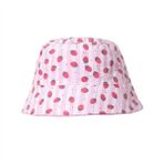 Kitti Kız Bebek Şapka Çilek Baskılı - Pembe