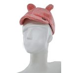 Kitti Kız Çocuk Peluş Lastikli Gölgelikli Şapka (K2245-03-077) Pudra 4-8 Yaş