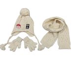 Kitti KTT-P-K23160-10-KR Kitti Eldiven Atkı Bere Takım Krem