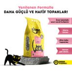 Kityus 5lt Bebek Pudralı Kedi Kumu İnce Taneli Topaklaşma Özelliği ile Uzun Süreli Kullanım Sağlar