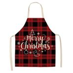 Kiuiom Kadınlar ve erkekler için Noel önlükleri, yetişkin önlüğü, yaratıcı aşçı önlüğü, aşçı önlüğü, Noel deseni, keten aşçı önlüğü, mutfak, pişirme mangal partisi, Noel partisi için, Hayır., Ölçü