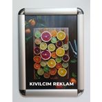 Kıvılcım A4 Alüminyum Açılır Kapanır Rondo Çerçeve 21 cm x 30 cm 15 Adet