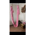 Kıvırcıkyoga Pembe Fly Yoga Hamak Seti