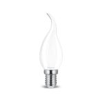 Kıvrık Buji Led Ampul Cam 4 W E-14 6500K Beyaz Işık Braytron - B