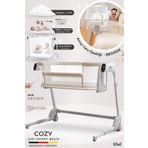Kiwi Cozy Premium 3in1 Ağlamaya Duyarlı, Otomatik Sallanır, Anne Yanı Beşik, Park Yatak ve Oyun Parkı