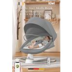 Kiwi Dolly 2in1 Otomatik Sallanan Kademe Ayarlı Beşik ve Anakucağı - Antrasit