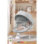Kiwi Dolly 2in1 Otomatik Sallanan Kademe Ayarlı Beşik Ve Anakucağı - Gri gri
