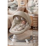 Kiwi Dolly 2in1 Otomatik Sallanan Kademe Ayarlı Beşik ve Anakucağı- Light Brown