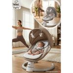 Kiwi DollyPlus 2in1 Otomatik Sallanan Kademe Ayarlı Beşik ve Anakucağı
