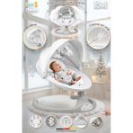 Kiwi Eggyone Elektrikli Otomatik Sallanan Bebek Ana Kucağı, 5 Farklı Sallanma Hızı, Oyuncaklı- Dove cok-renkli