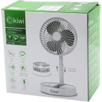 Kiwi KFAN-7608 Masa Üstü Vantilatör USB ŞARJLI16CM - 4.5WUZA-KISA- Açılı Akrobat Kollutelefonluklu3 Kademe Hız (5132)