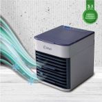 Kiwi KFAN-7613 3'ü 1 Arada Portatif LED Işıklı Hava Soğutucu Nemlendirici Temizleyici Gri Türkiye Menşeli