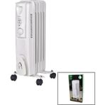 Kiwi KHT-8405 5 Dilimli Yağlı Radyatör Soba 1000W Isıtıcı Beyaz Renkli Kullanım Alanı İçin