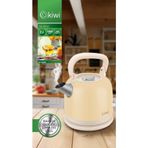 Kiwi KK-3340 2,2 Litre Paslanmaz Çelik Retro Su Isıtıcı Kettle 1800 Watt Güç ve Gizli Rezistans