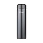 Kiwi KT-8633 Akıllı Dijital Termos 480 ml - LED Sıcaklık Göstergeli 304 Paslanmaz Çelik Süzgeçli Çay Kahve Termosu, Sızdırmaz Isı Koruyucu Renkli Isı Dereceli Mat Siyah Seyahat Mug Matarası