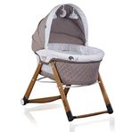 Kiwi Sleeper All İn One Kahverengi Sallanır Katlanır Ahşap Bebek Beşiği
