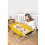 Kiwi Sleepwell Doğal Ahşap Platformlu Sallanır Bebek Hamağı - Sarı