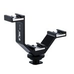Kiwifotos VB-105 V-Bracket Üçlü Flaş Tutucu