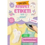 Kıyafet Etiketi - Okul Kıyafetlerine Kişiye Özel 30 Saniyede Kolay Uygulama Yıkanabilir - Unicorn - Çok Renkli - Kumaş Etiketi - 40x13mm