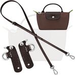 KIYOMIL Çanta Deri Kayış Değiştirme Ayarlanabilir Crossbody Omuz Askıları Kılıfı, Mini mocha, W0.47in, Le Pliage Mini Çanta Kayışı için Mocha Kayışı
