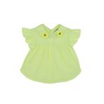 Kız Bebek Aplike Yakalı Sarı Bluz 2 Yaş (92 cm)