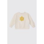 Kız Bebek Aplikeli Ekru Sweatshirt 5 Yaş (110 cm)