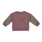Kız Bebek Baskı Detaylı Gül Kurusu Sweatshirt 12-18 AY (80-86 cm)