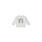 Kız Bebek Baskılı Ekru Sweatshirt 12-18 AY (80-86 cm)
