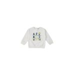 Kız Bebek Baskılı Ekru Sweatshirt 6-12 Ay (68-74 cm)