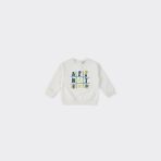 Kız Bebek Baskılı Ekru Sweatshirt - 6 Ay