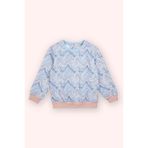 Kız Bebek Baskılı Mavi Sweatshirt 3 Yaş (98 cm)